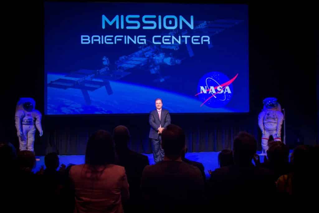 Ernesto Verdugo speaks in NASA