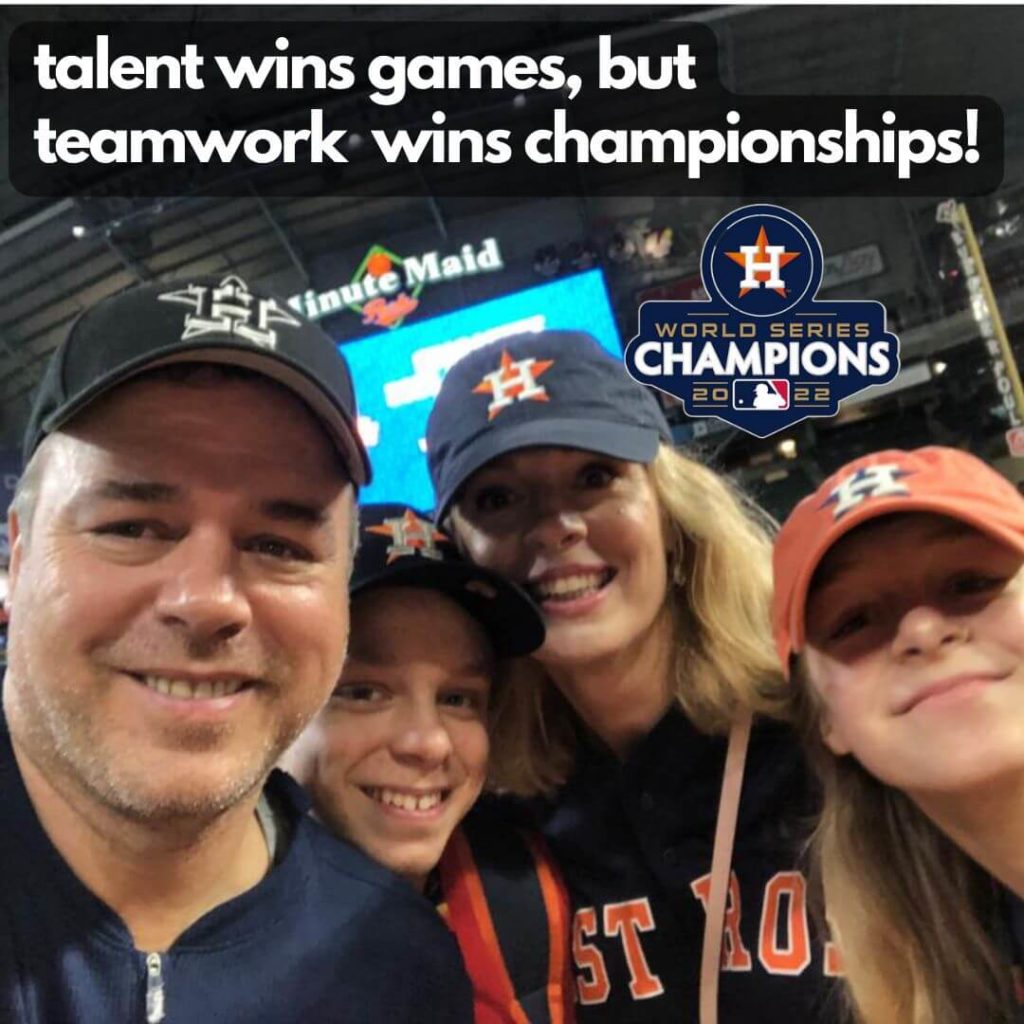 Ernesto Verdugo Quote Talent wins games, but teamwork wins championships!