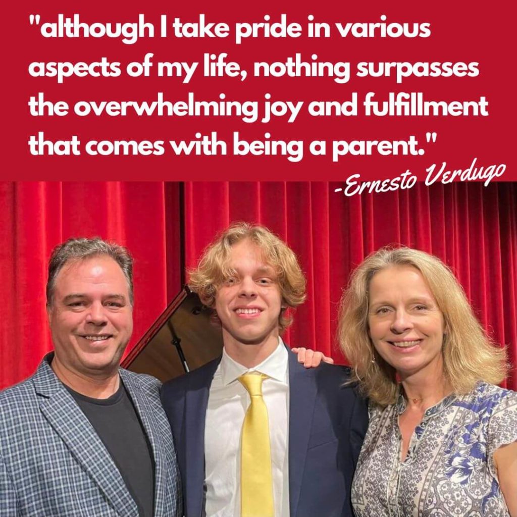 Ernesto Verdugo Quote Although i take pride in various aspects of my life, nothing surpasses the overwhelming joy and fulfilment that comes with being a parent