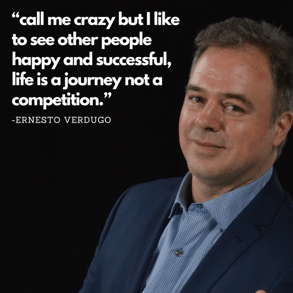 Ernesto Verdugo Quote Call me crazy but i like to see other people happy succesful life is a journey not competition