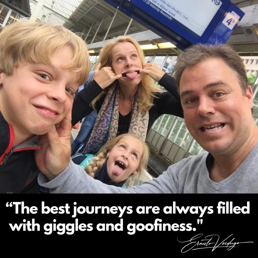 Ernesto Verdugo Quote "the best journeys are always filled with giggles and goofiness"