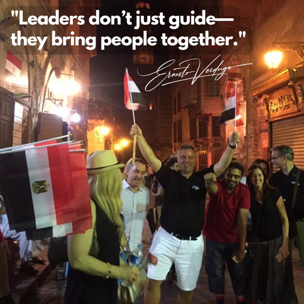 Ernesto Verdugo Quote "Leaders don't just guide they bring people together"