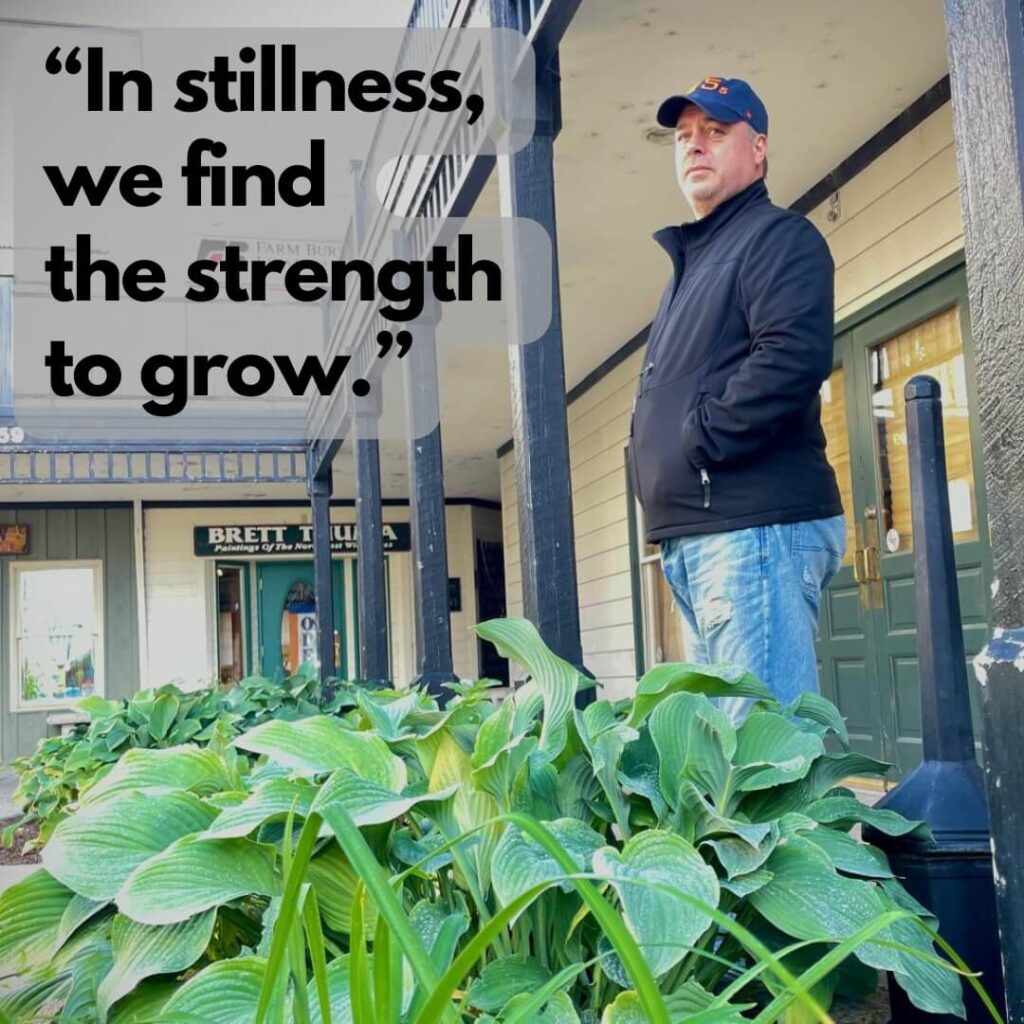 Ernesto Verdugo Quote "In stillness we find the strength to grow"