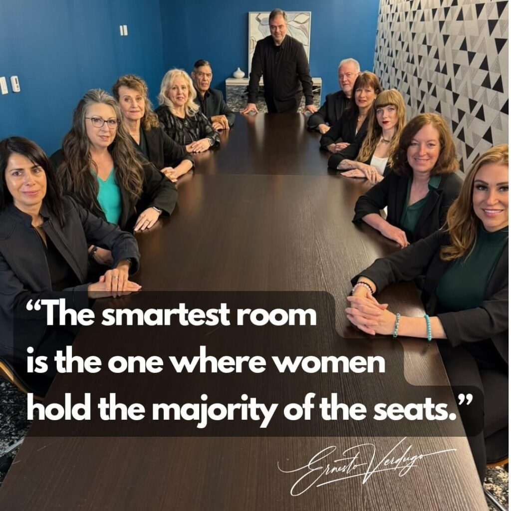 Ernesto Verdugo Quotes "The smartest room is the one where women hold the majority of the seats"