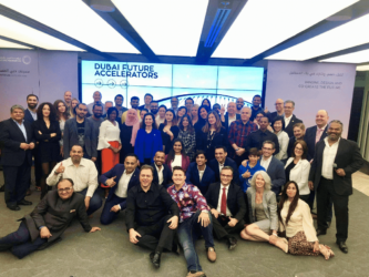 Ernesto Verdugo with Dubai Future accelerators