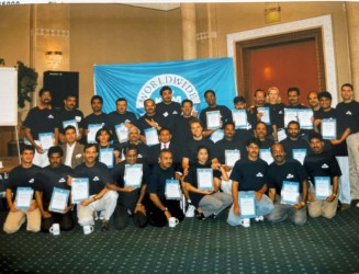 Ernesto Verdugo KLM training in Doha