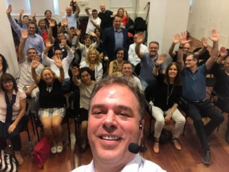 Ernesto Verdugo with the group