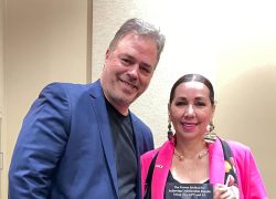 Ernesto Verdugo with Maria Elena Orantes Consult General of Mexico in Houston