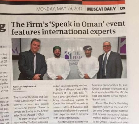 Ernesto Verdugo in Muscat Daily news